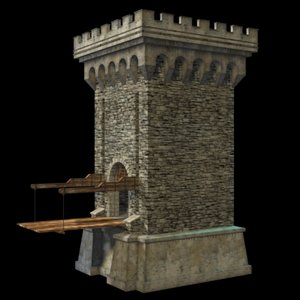 gatehouse drachmeister castle 3d model