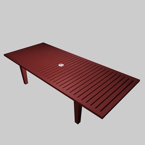 picnic table 3d model