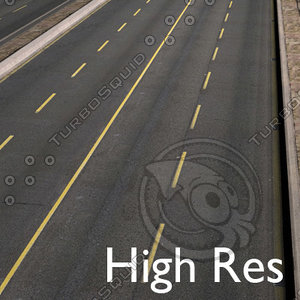 Highway Road 4 Lanes High Resolution