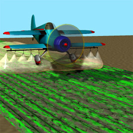 3d model spray unit crop duster