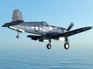 corsair fighter aircraft 3d model