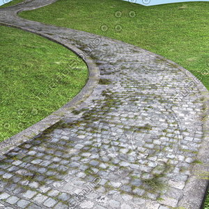 CobbleStone Countryside Pathway ---------  High Resolution