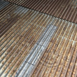 Corrugated Rusted Iron roof texture --------- High Resolution