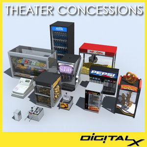 theater concessions 3d max