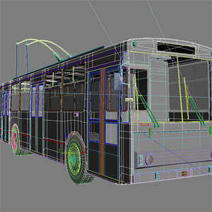 3ds max trolleybus bus