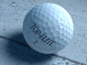 3d golfball ball model