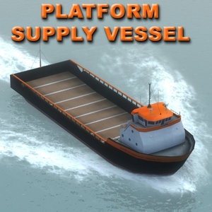 Platform Supply Vessel 3D Models for Download | TurboSquid