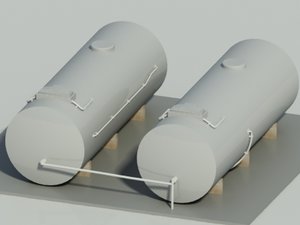 gas tank 3d model