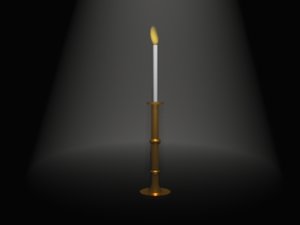 3ds max candle candlestick
