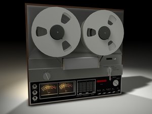 reel tape recorded 3d model