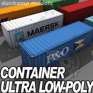 iso containers 3d model