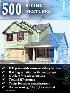 500 Siding Textures - Seamless