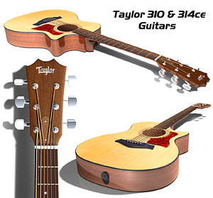 taylor guitars 300 series 3d ma