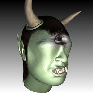 fantasy cyclops head 3d model