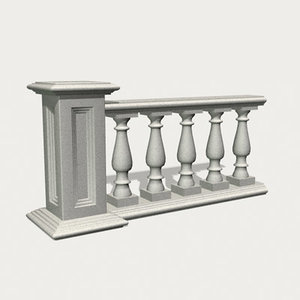 3d model balustrade column