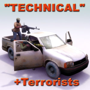 3d pickup technical terrorist model