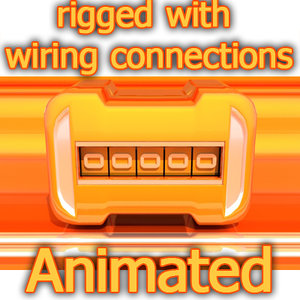 3d counters rigged wire model