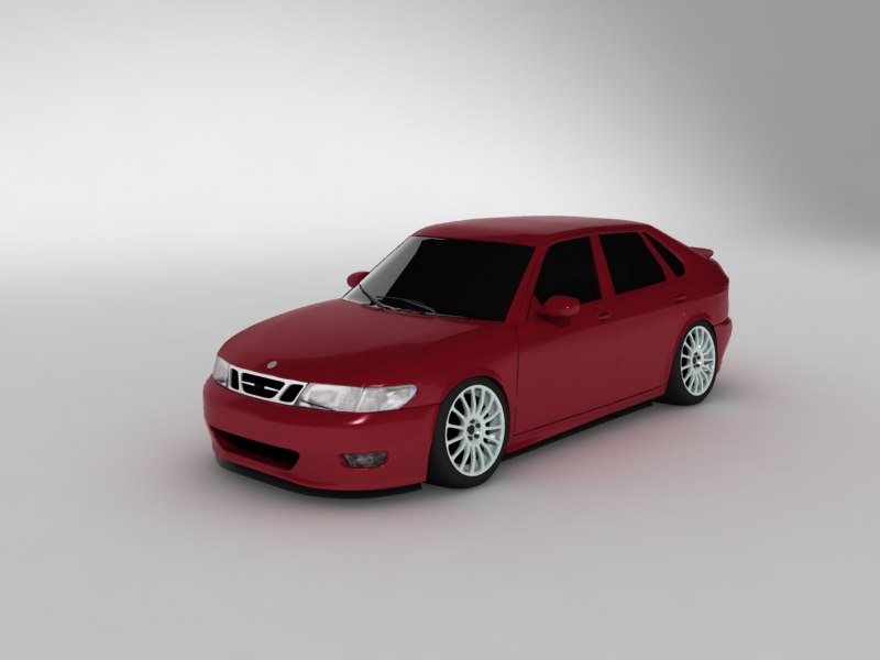 Saab 3d model