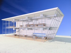 steel structure 3d max