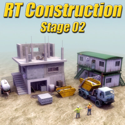 3d construction site