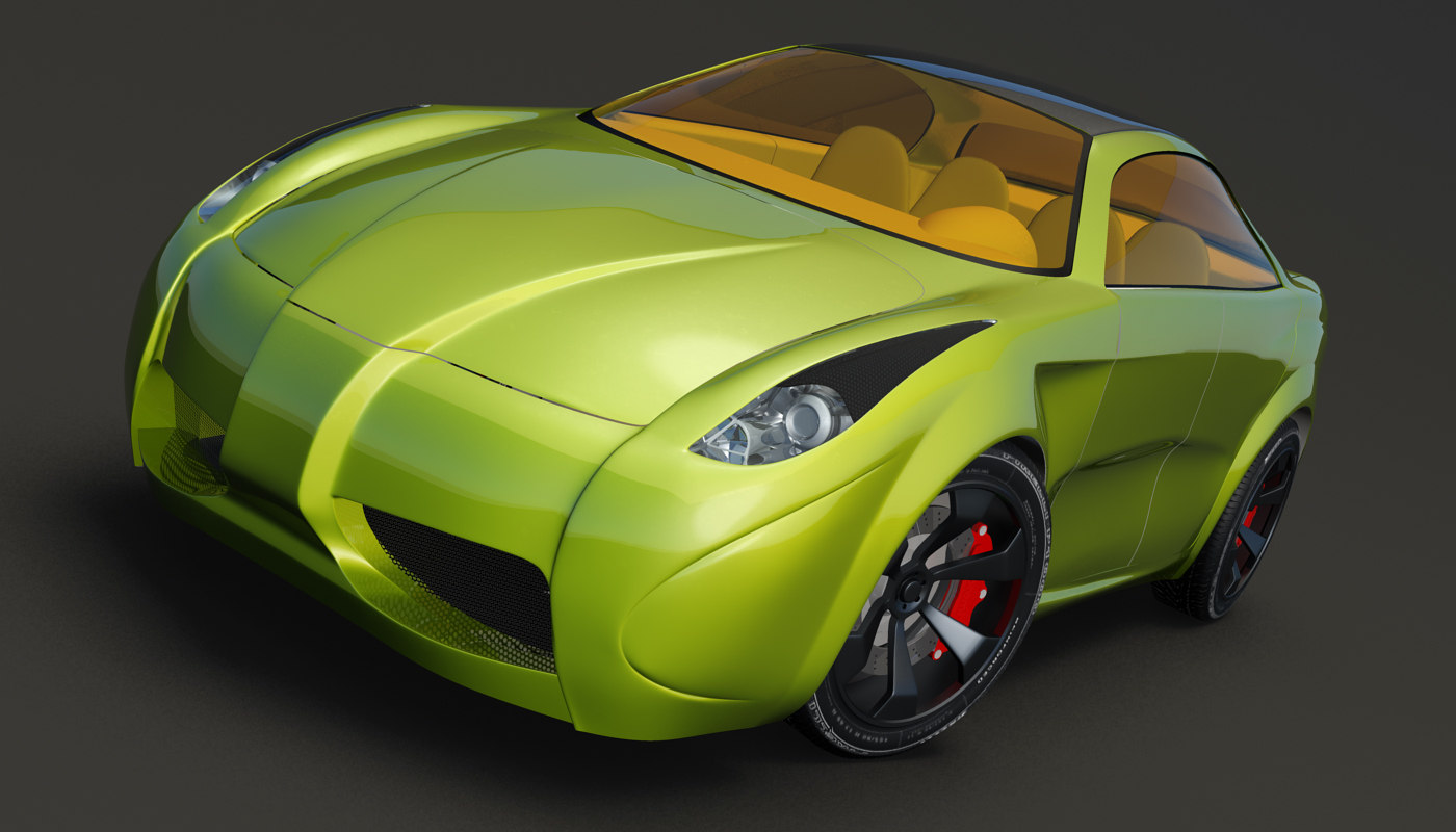  3d  concept  car 