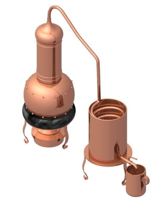 Copper Distiller 3d Model