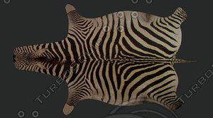 zebra rug 3d max