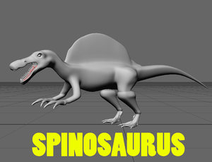 3d model spinosaurus egypticus