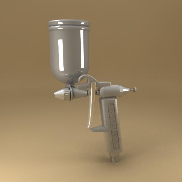 3d model spray gun
