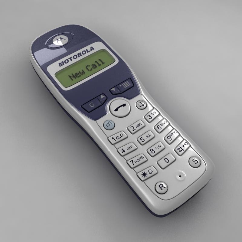 Cordless Telephone 3d Model