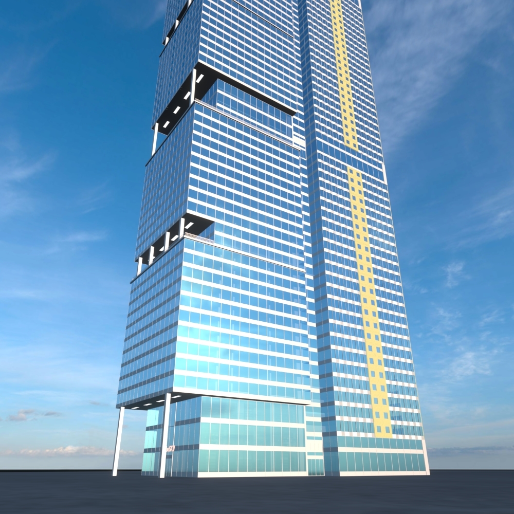 摩天大楼包装013d模型