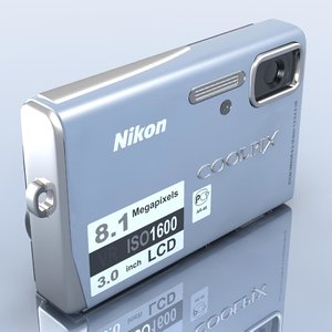 nikon coolpix s51 camera 3d model