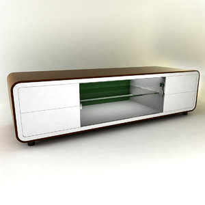 modern furniture tv cabinet 3d model