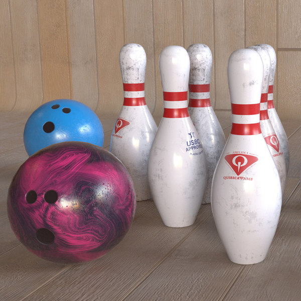3d model pbr settings bowling pin