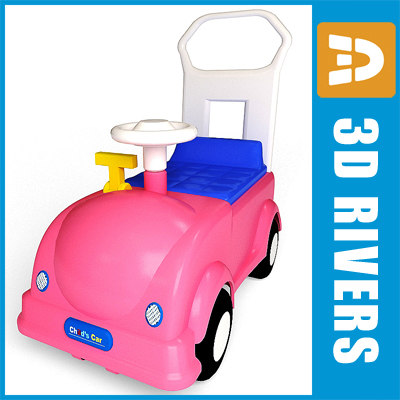 big pink toy car