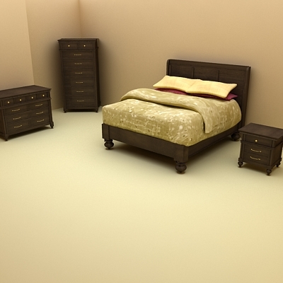 Klaussner Ashton Bedroom Furniture Set High Quality Furniture 3d Model