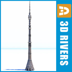 3dsmax moscow television tower ostankino