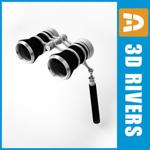 3ds max theater glasses holder binoculars