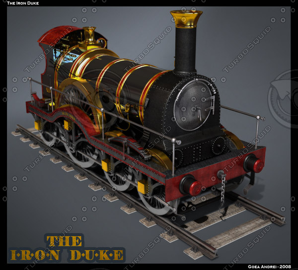 3d model of iron duke locomotive