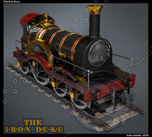 3d model of iron duke locomotive
