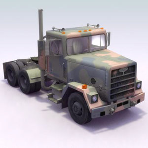m915 semi truck transportation 3d model
