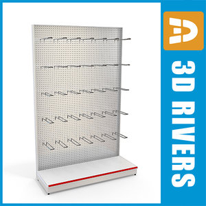 perforated shelving 3ds