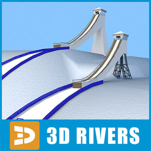 3d model ski ramp