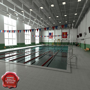 indoor pool 3d model