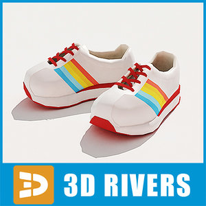 3d kids shoes model