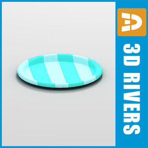 free 3ds model paper plate