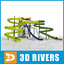 3d water slides 04 model