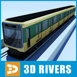 3d model paris metropolitan train subway