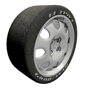maya car wheel tires