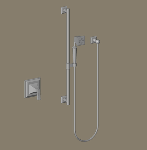 Building Revit Family Shower Handshower Plumbing